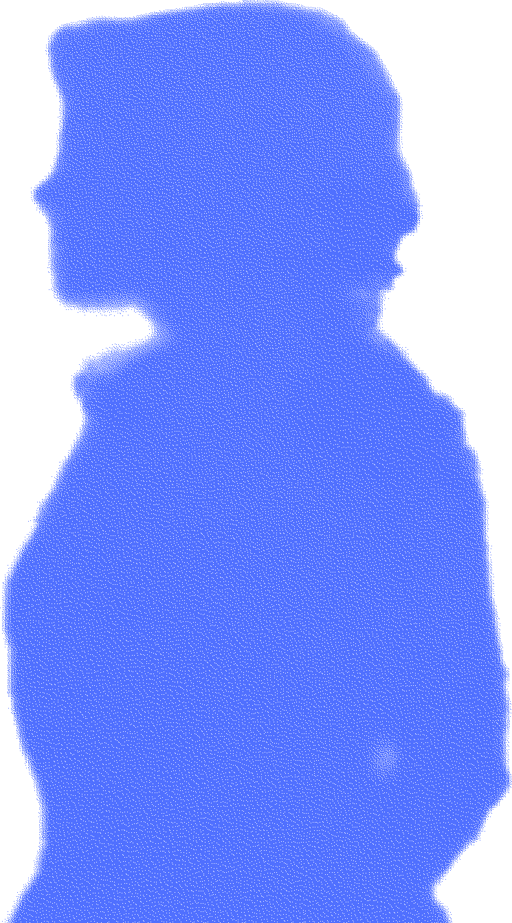The image shows the shadow of the founder of the Peri Wine brand in profile.